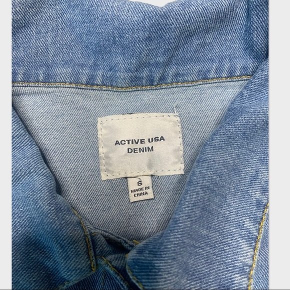 Stacey Denim Jacket Women's Size Small 100% Cotton Light Wash Jeans - Picture 7 of 8